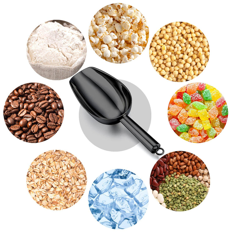 Ice Scoop 5oz Stainless Steel Canister Small Ice Candy Scoops (2 Count)