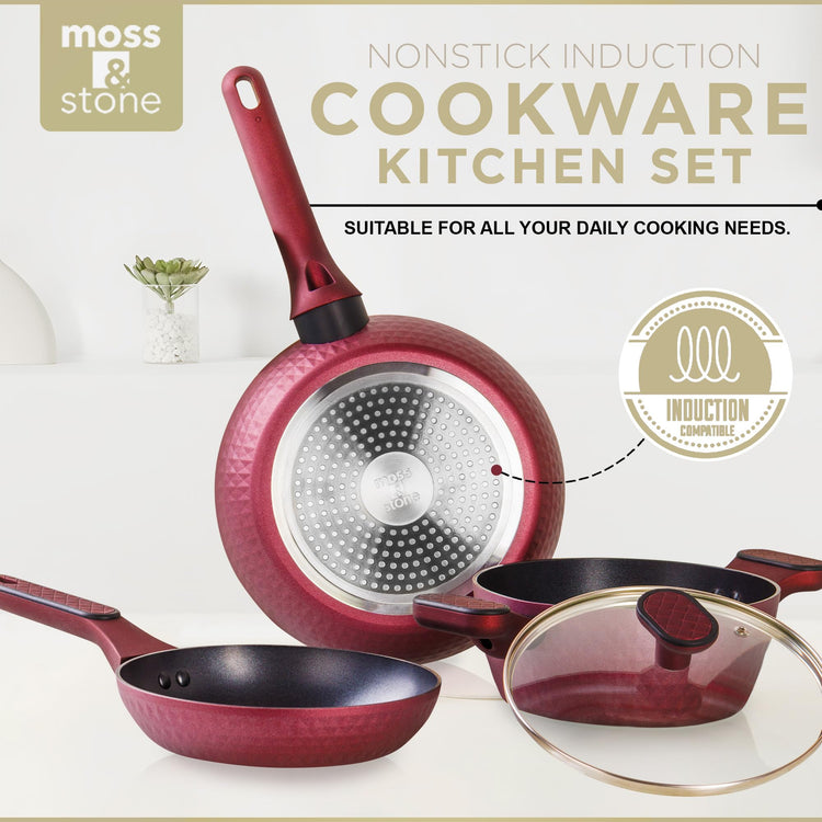 4 Piece Nonstick Cookware Set