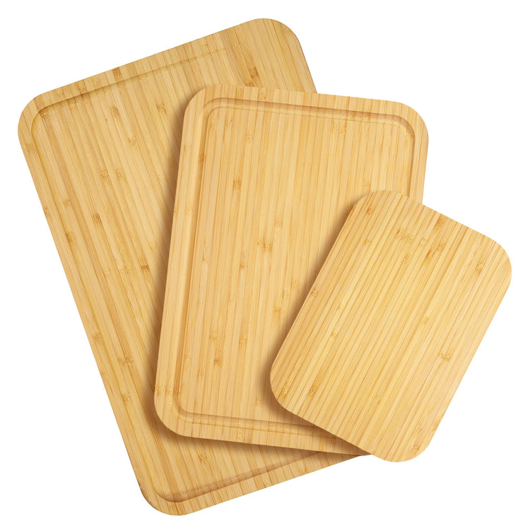 3 Piece Bamboo Cutting Board Set (3 Count)