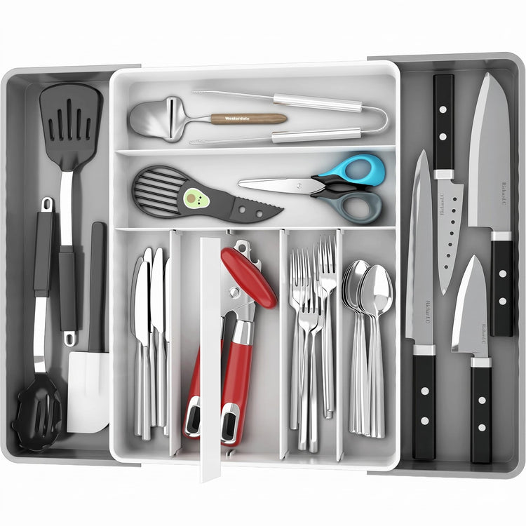 Expandable Kitchen Drawer Flatware Organizer