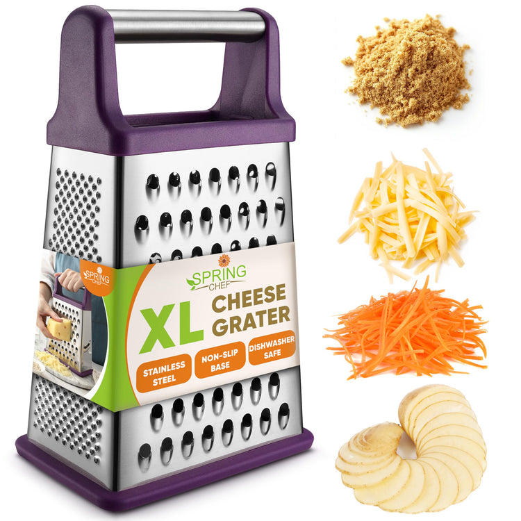 Stainless Steel XL Cheese Grater for Kitchen