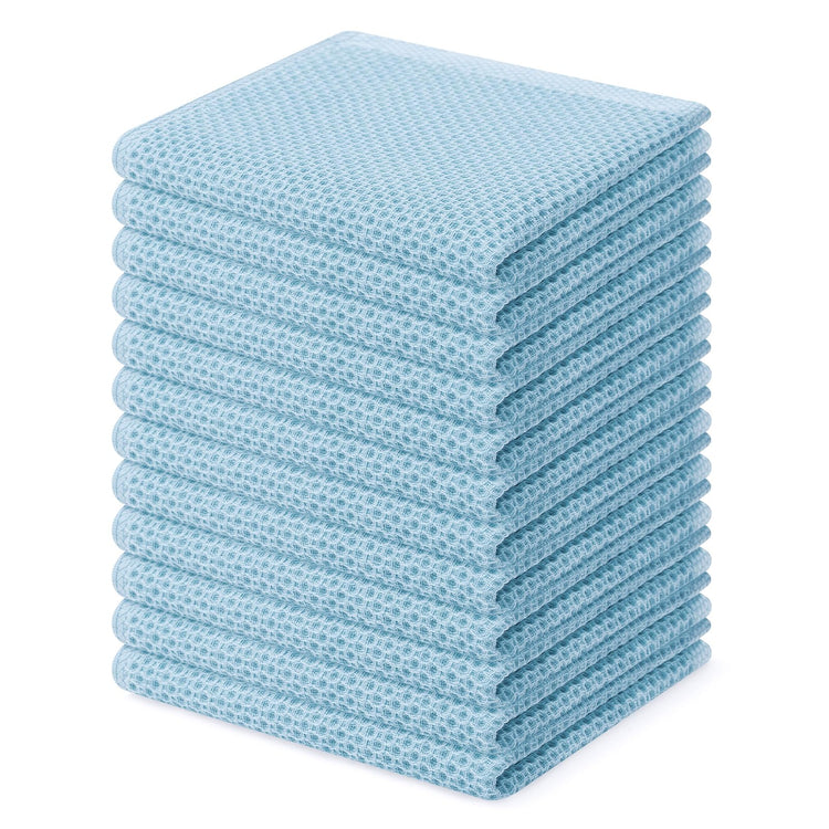 100% Cotton Waffle Weave Kitchen Dish Cloths 12 (12 Count)