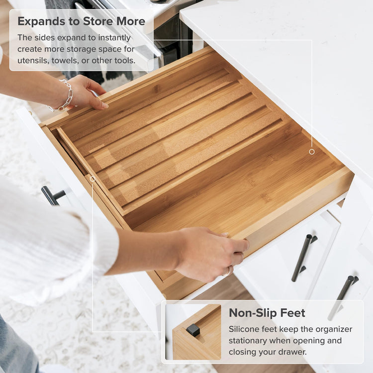 Expandable Spice Drawer Organizer