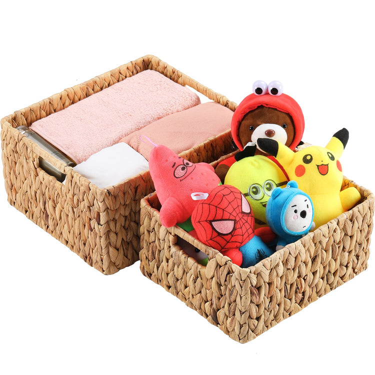 Water Hyacinth Storage Baskets (2 Count)