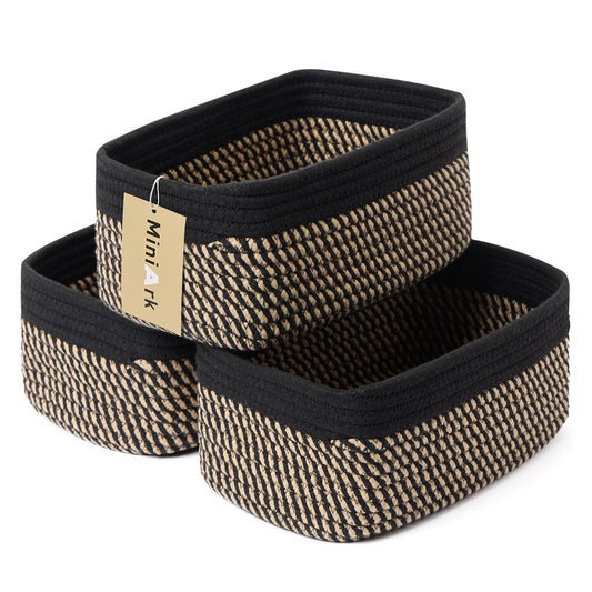 Small Storage Baskets for Organizing (3 Count)