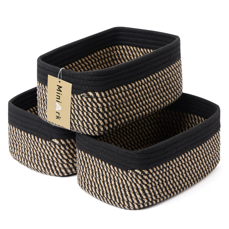 Small Storage Baskets for Organizing (3 Count)