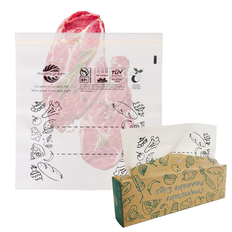 Compostable Food Storage Bags (50 Count)