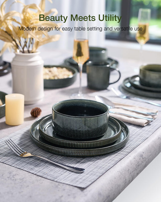 Star Stoneware Dinnerware Sets for 8 (24 Count)