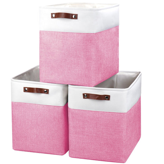 Large Fabric Storage Baskets (3 Count)