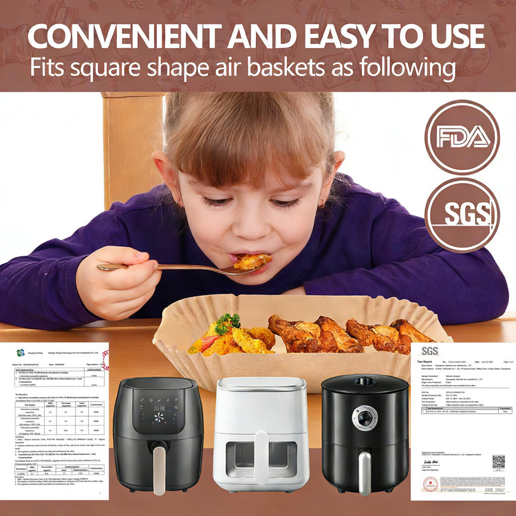 XL 10 Inch Air Fryer Paper Liners