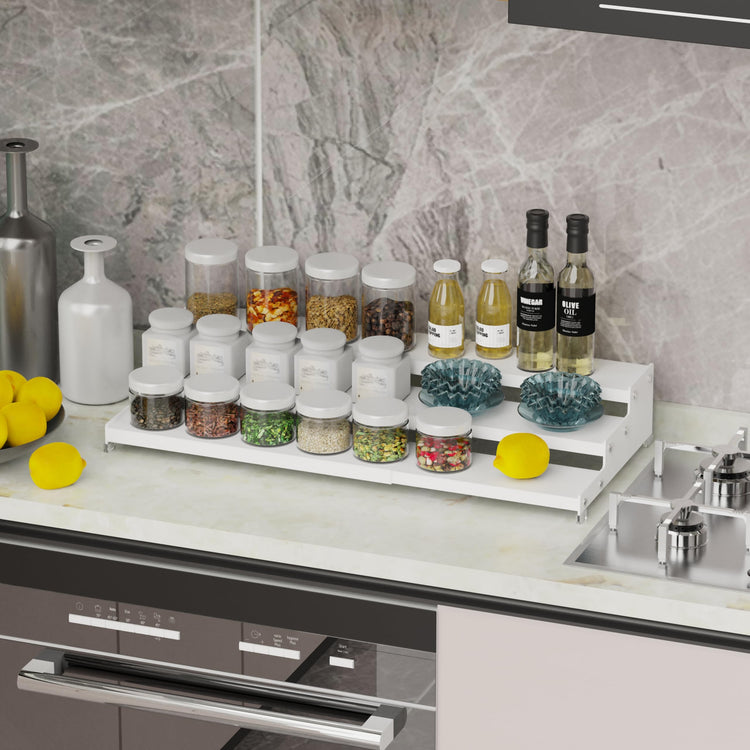 Expandable Spice Rack Storage organizer with 3