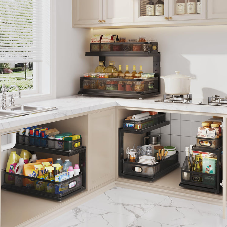 2 Pack 21IN Depth Under Sink Organizer With Next (2 Count)