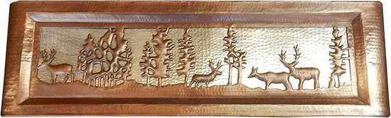 Apron Front Farmhouse Kitchen Mexican Copper Sink Pine Deer