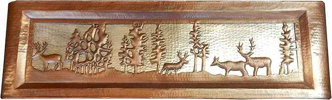 Apron Front Farmhouse Kitchen Mexican Copper Sink Pine Deer