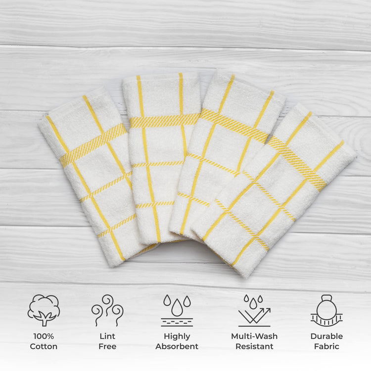 100% Cotton Terry Dish Towels (4 Count)