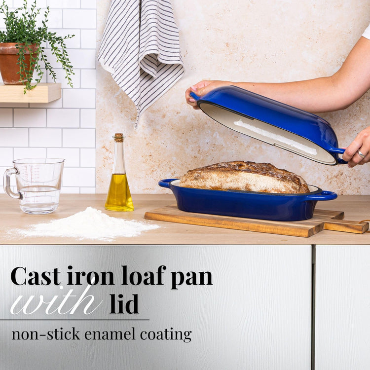 Enamelled Cast Iron Bread Loaf Pot