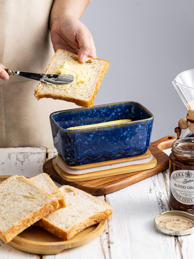 Ceramic Butter Dish with Lid for Countertop
