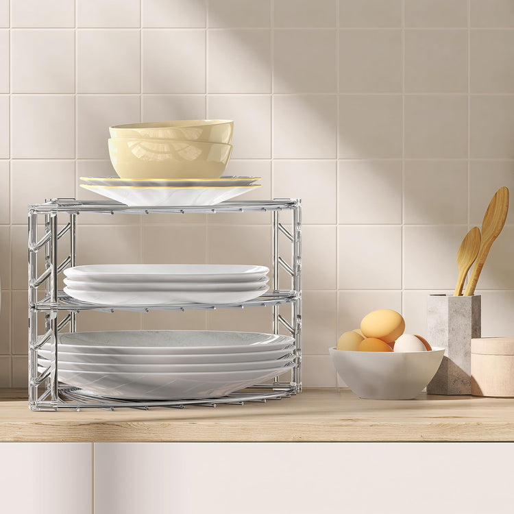 3 Tier Counter Corner Shelf Organizer