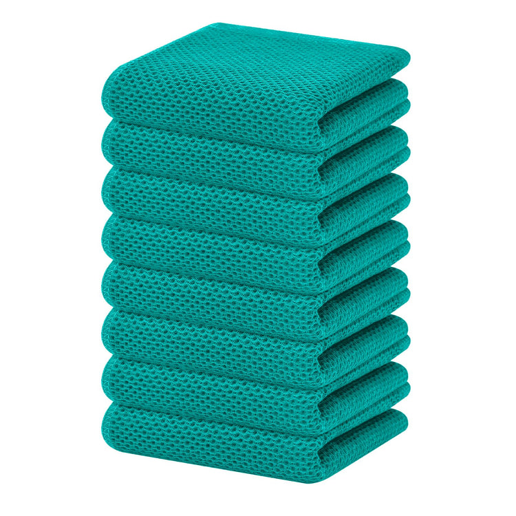 100% Cotton Waffle Weave Kitchen Dish Towels 8 (8 Count)