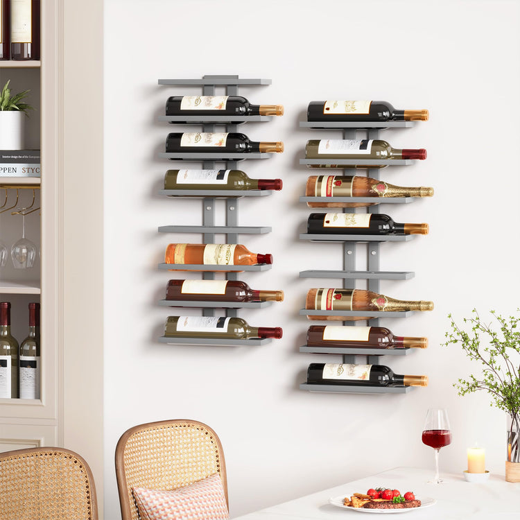 8 Tier Wall Mount Wine Rack (8 Count)