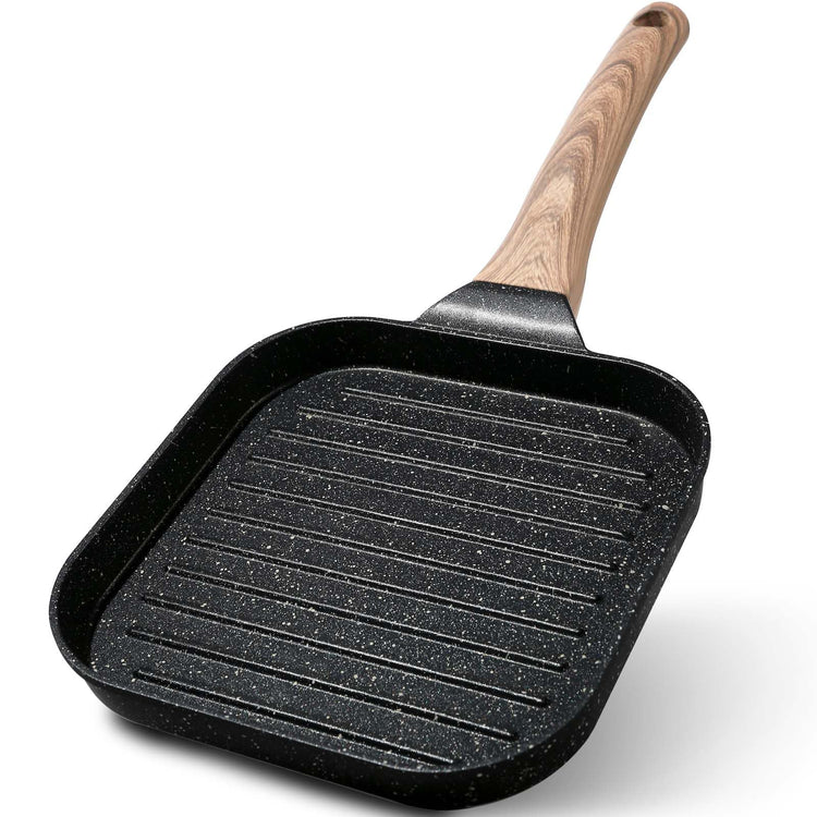 7 Inch Nonstick Small Grill Pan for Indoor Cooking