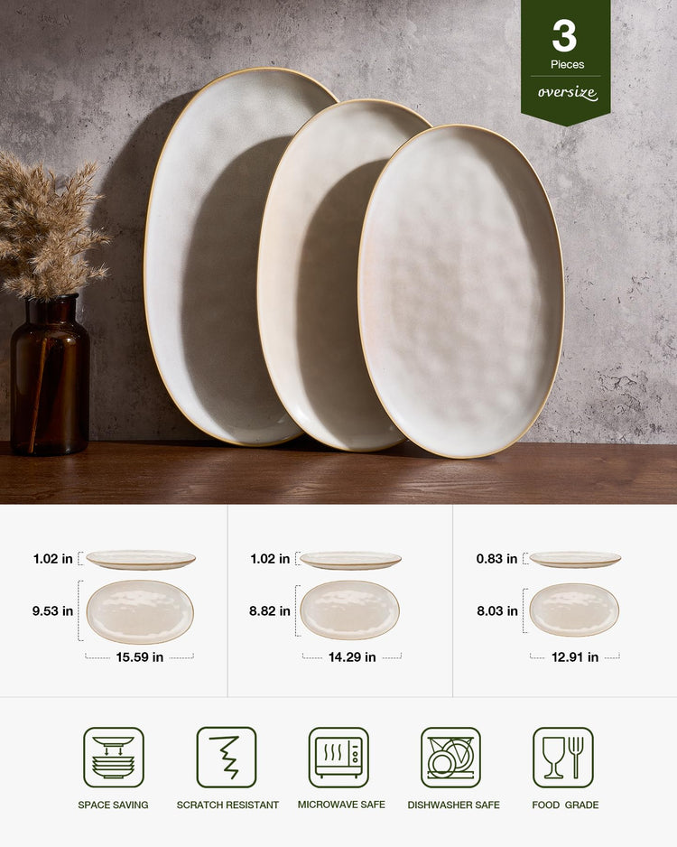 Serving Platters Set of 3 Sizes