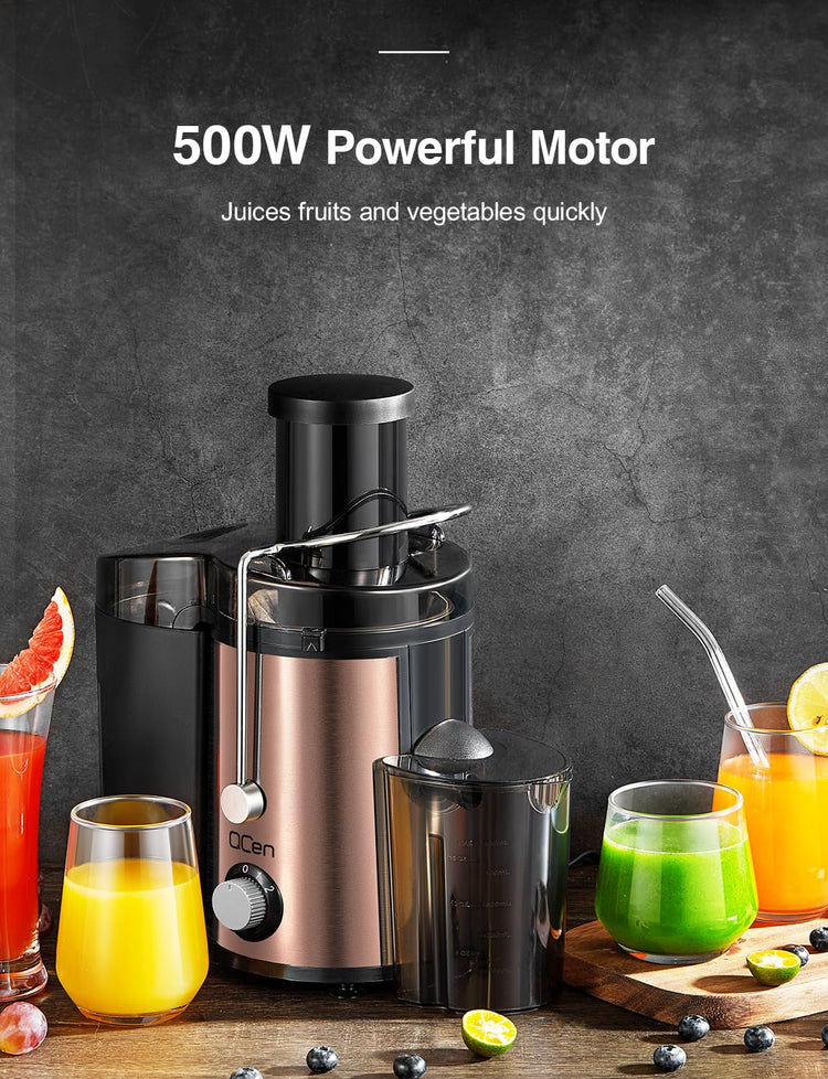Juicer Machine 800W Centrifugal Juicer with Wide Mouth Feed Chute