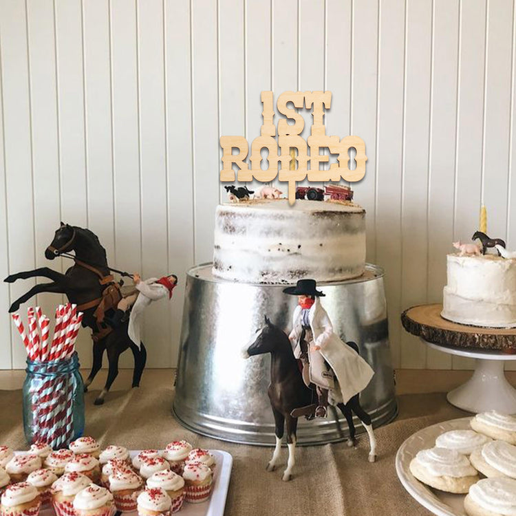 My First Rodeo Cake Topper