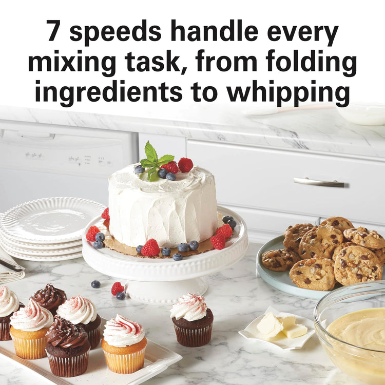 4 Quart Electric Stand Mixer With 7 Speeds