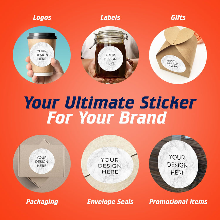 100 Custom Vinyl Stickers (100 Count)