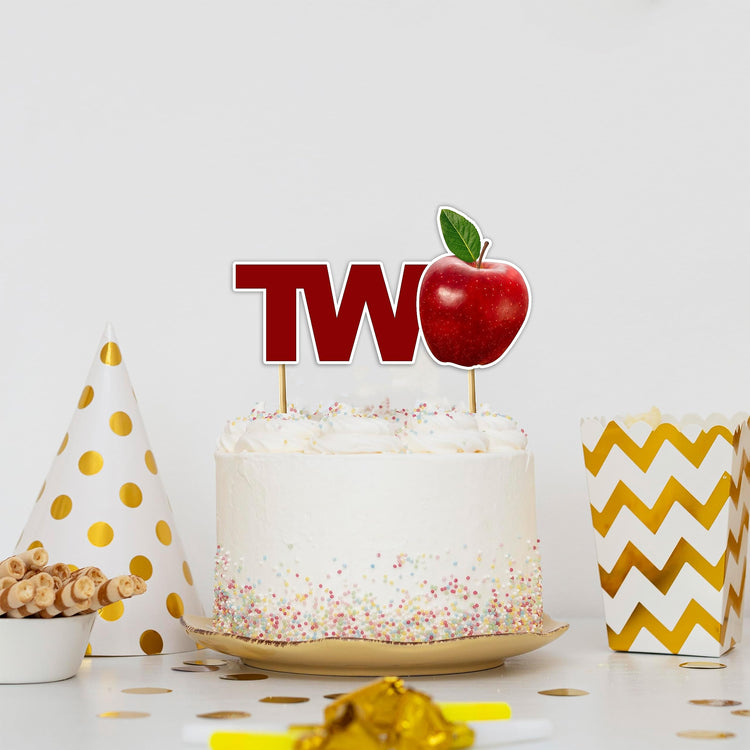 Apple Two Cake Topper