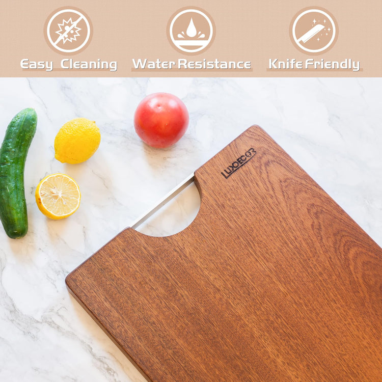 Solid Sapele Wood Cutting Board One