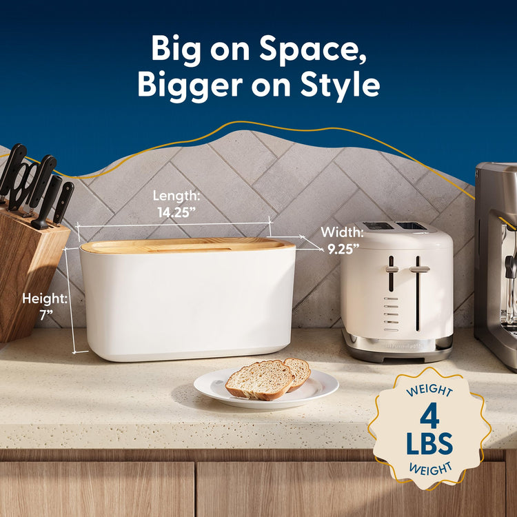 Sonder LA Union Bread Box with Wood Lid