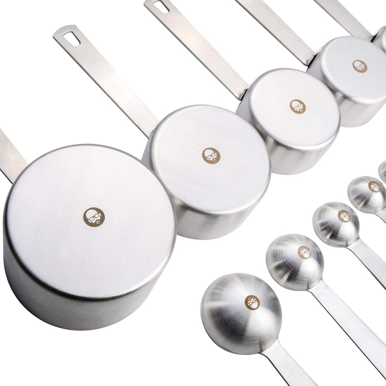10 Piece Stainless Steel Measuring Cups and Spoons Set