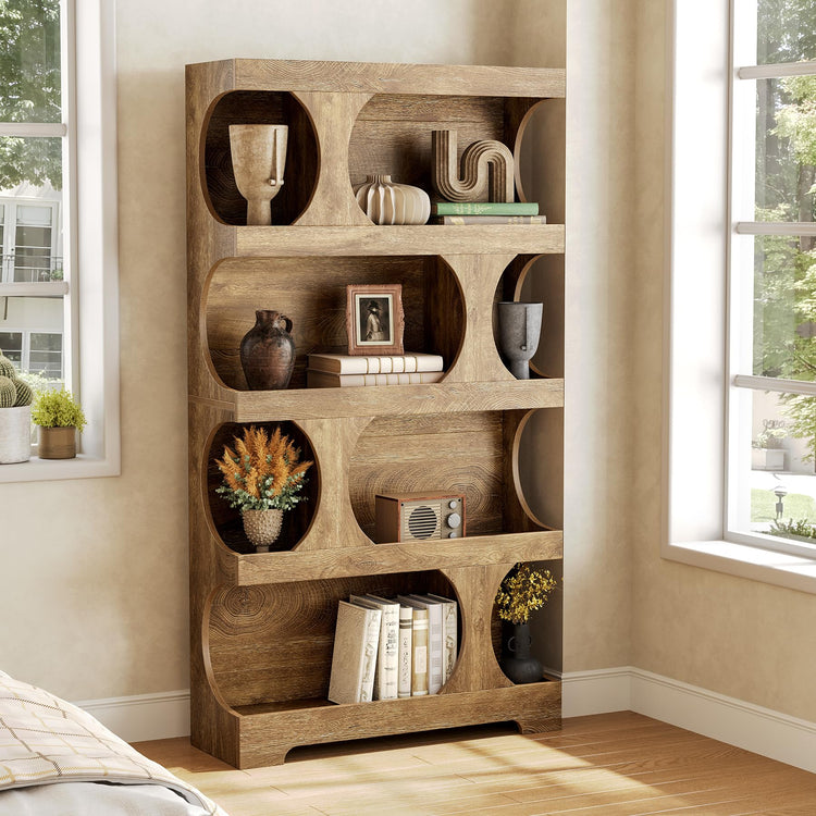 4 Tier Large Bookshelf Set 2 (2 Count)