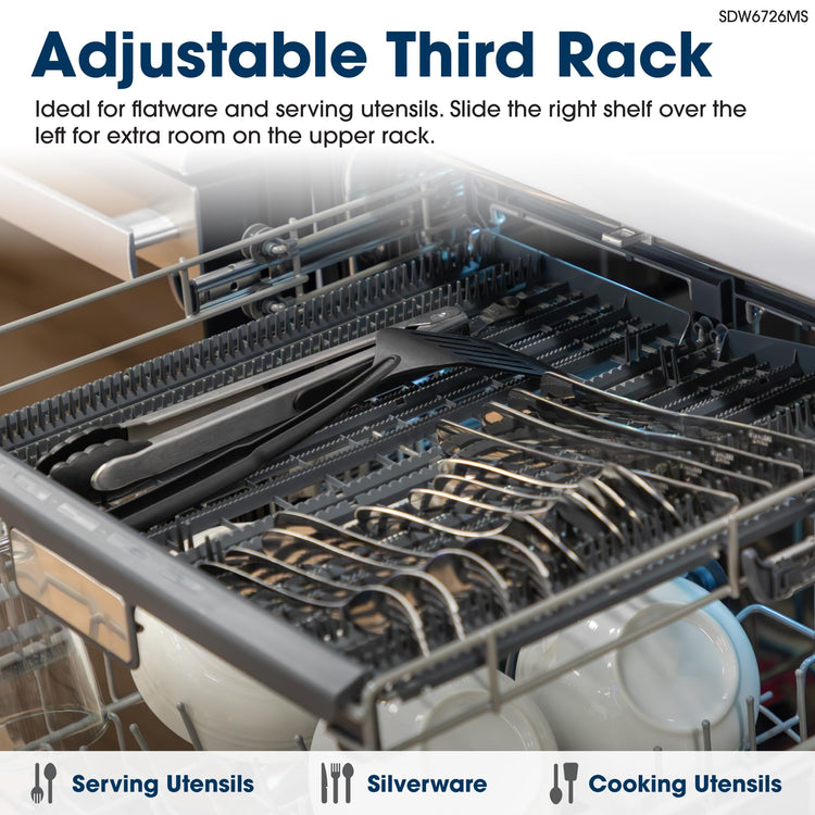 SDW6726MS 24 inch Stainless Steel Dishwasher