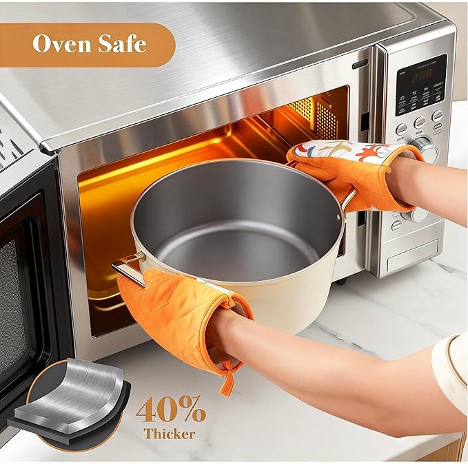PekGema 16 Pcs Ceramic Cookware Sets, Pots and Pans Set Nonstick, Non Toxic Healthy Non stick Kitchen Cooking Set, PFAS PTFE PFOA FREE, Stay-Cool Handle,Dishwasher-Friendly,Oven-Safe
