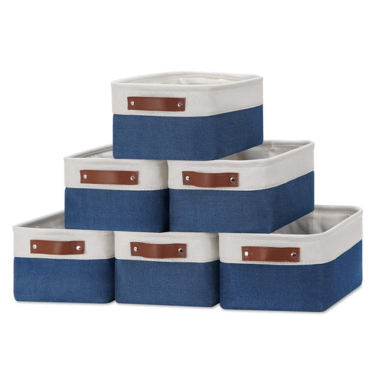 Set of 6 Small Baskets for Organizing (6 Count)