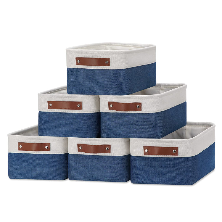 Set of 6 Small Baskets for Organizing (6 Count)