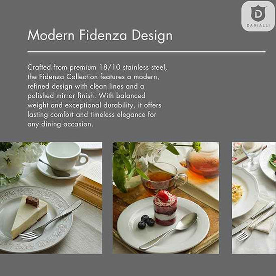 Silverware Set for 4 – 18/10 Stainless Steel Flatware, Mirror Finish, Dishwasher Safe, Heavy-Duty, Rust Resistant, Elegant Cutlery (20-Piece Set, Fidenza)