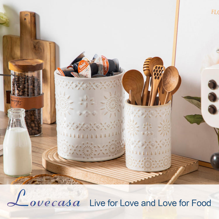 Ceramic Utensil Holder Set of 2 (2 Count)