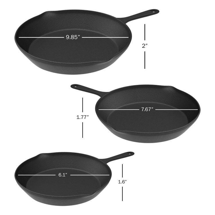 Pre Seasoned Cast Iron Skillets