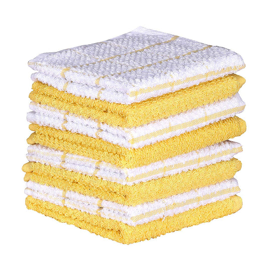 Cotton Kitchen Dish Cloths Set of 8 (8 Count)
