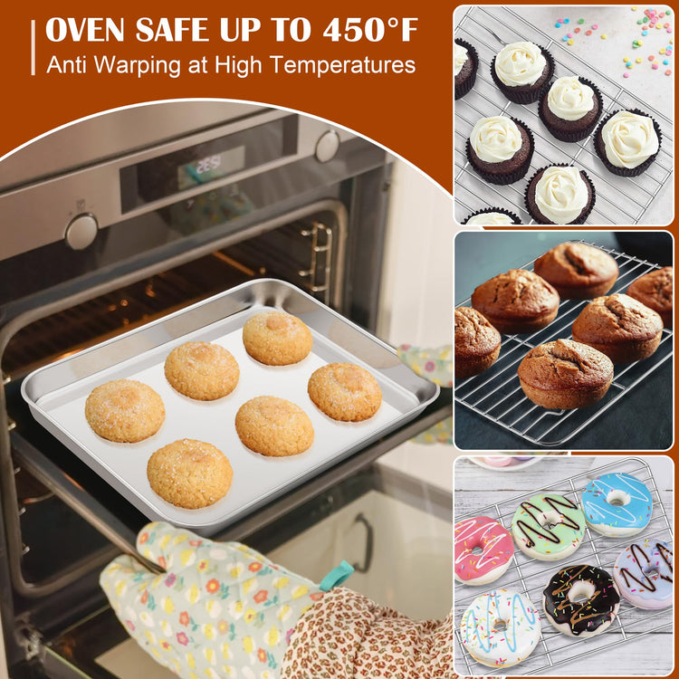 Small Baking Sheet with Wire Rack (2 Count)