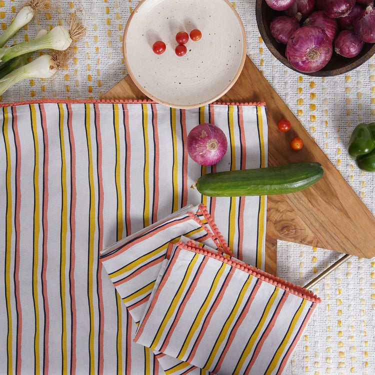 Printed Kitchen Dish Bar and Tea Towels Cotton (6 Count)