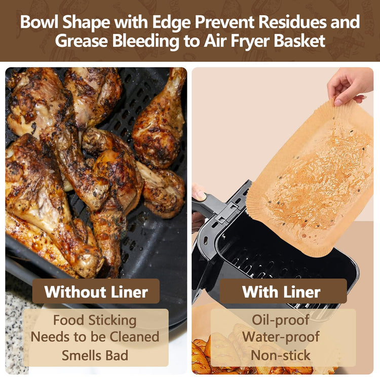 Air Fryer Paper Liners Disposable For Ninja