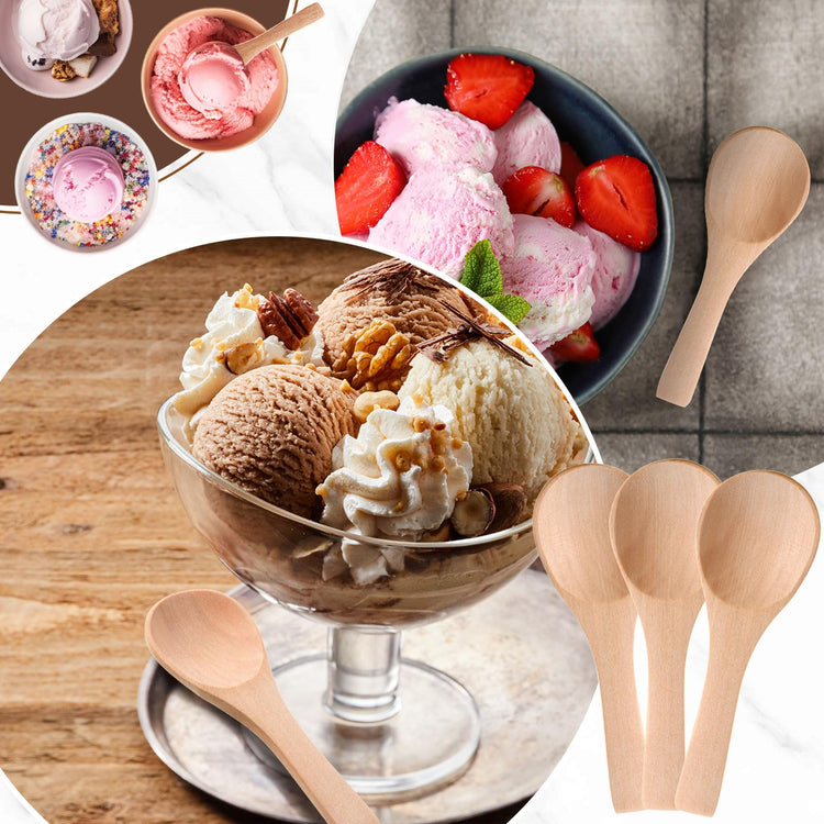50 Pcs Small Wooden Spoons (50 Count)