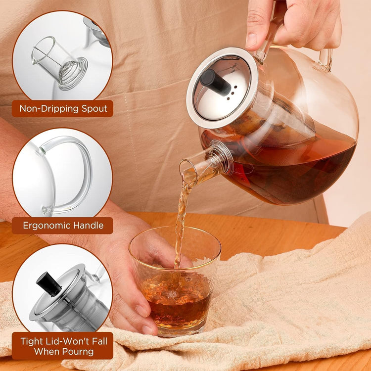 Glass Teapot with Removable Infuser