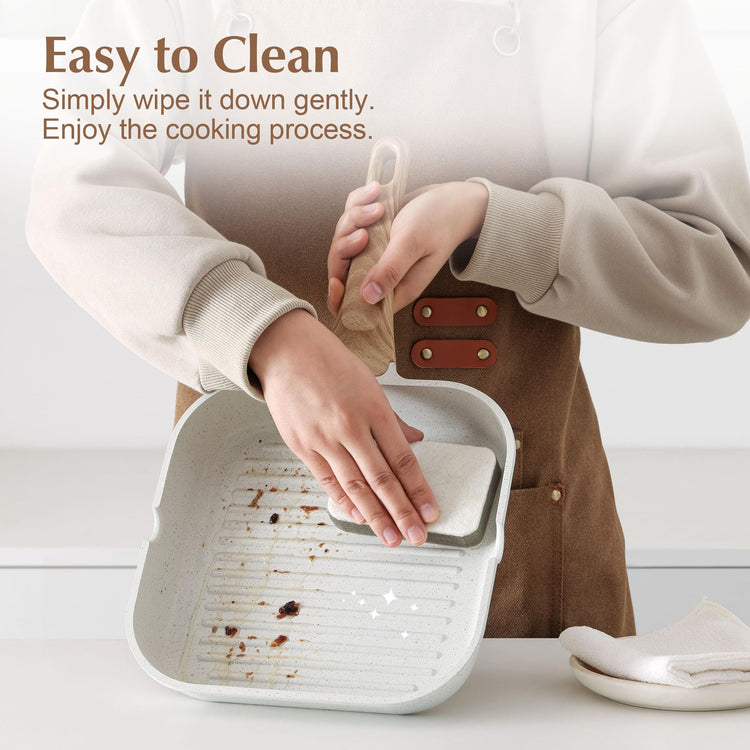 Nonstick Ceramic Grill Pan for Stove Tops