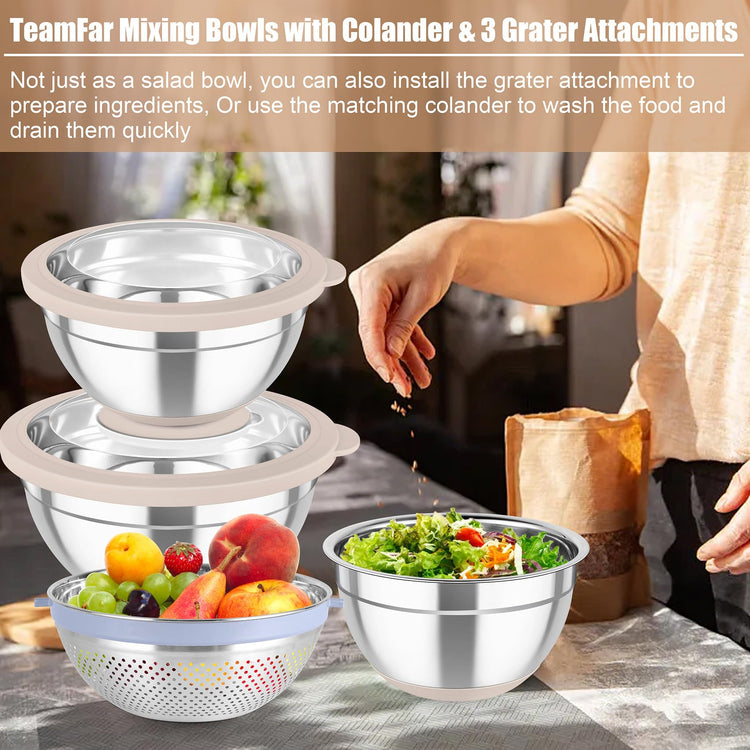 Mixing Bowls with Colander (4 Count)